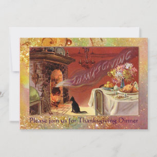 Invitación Fiesta de la cena de Acción de Gracias