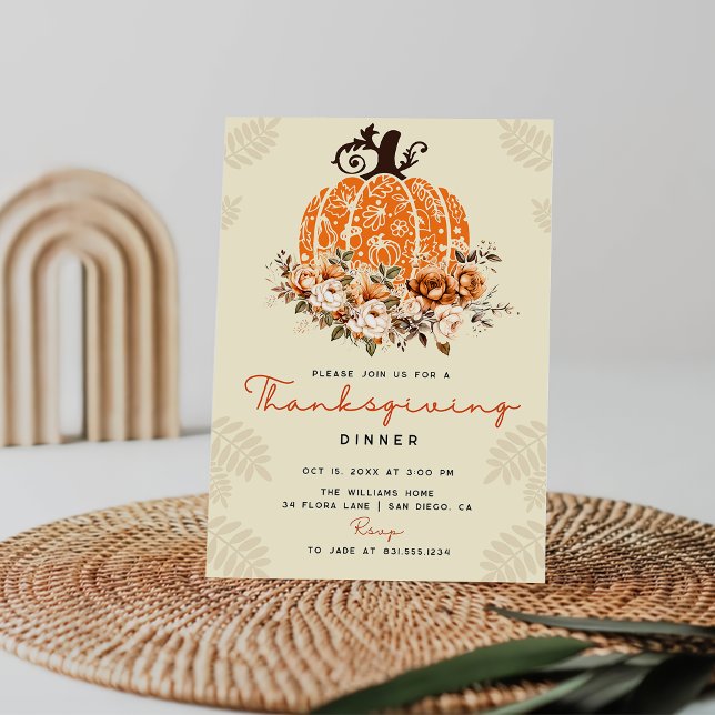 Invitación Fiesta de la cena de Acción de Gracias de la Calab (Subido por el creador)