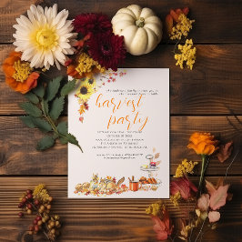 Invitación Fiesta de la cena de Acción de Gracias de la cosec