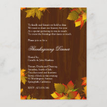 Fiesta de la cena de Acción de Gracias del otoño