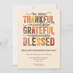 Invitación Fiesta de la cena de la cosecha de otoño
