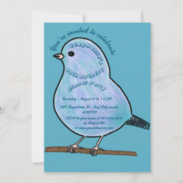 Invitación Fiesta de la cena de pájaros de los cumpleaños 45 