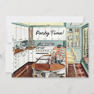 Invitación Fiesta de la cena retro de los años 1940