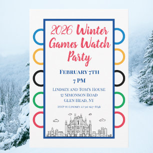 Invitación Fiesta de la Copa de Invierno Diseño Inspirado e