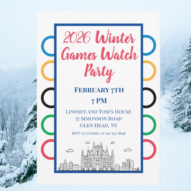 Invitación Fiesta de la Copa de Invierno | Diseño Inspirado e (Subido por el creador)