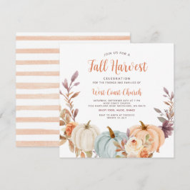 Invitación Fiesta de la Cosecha de Otoño, Fiesta de Otoño, Co