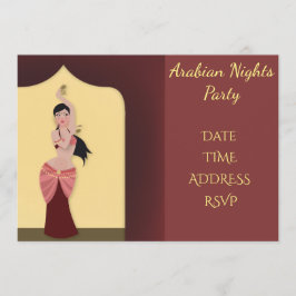 Invitación Fiesta de la danza del vientre de las noches de