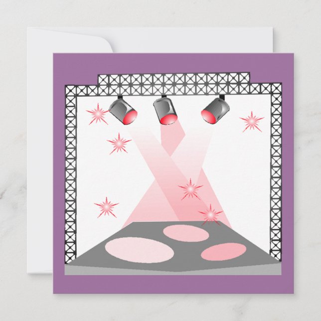 INVITACIÓN FIESTA DE LA DEMOSTRACIÓN DEL TALENTO DEL KARAOKE (Anverso)