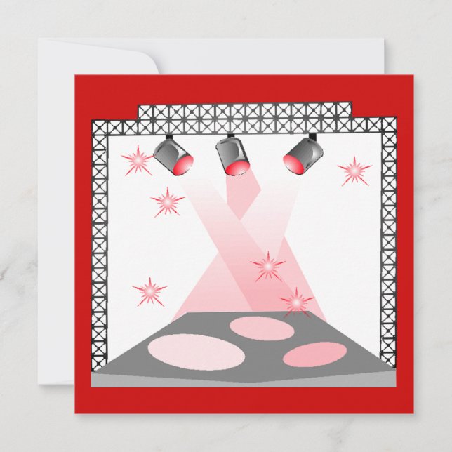 INVITACIÓN FIESTA DE LA DEMOSTRACIÓN DEL TALENTO DEL KARAOKE (Anverso)