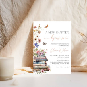 Invitación Fiesta de la ducha de novia de un libro de cuentos