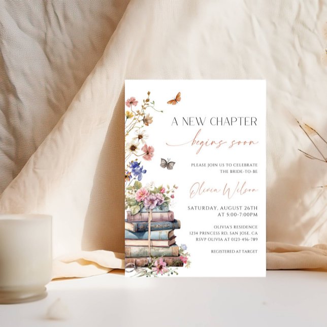 Invitación Fiesta de la ducha de novia de un libro de cuentos (Subido por el creador)