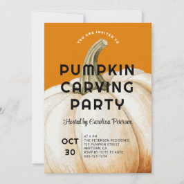 Invitación Fiesta de la familia de la calabaza de Halloween m