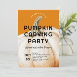 Invitación Fiesta de la familia de la calabaza de Halloween m