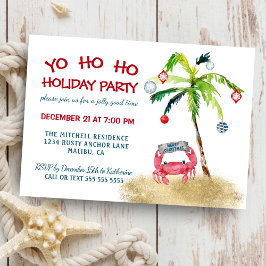 Invitación Fiesta de la Fiesta de la Palm Tropical del Cangre