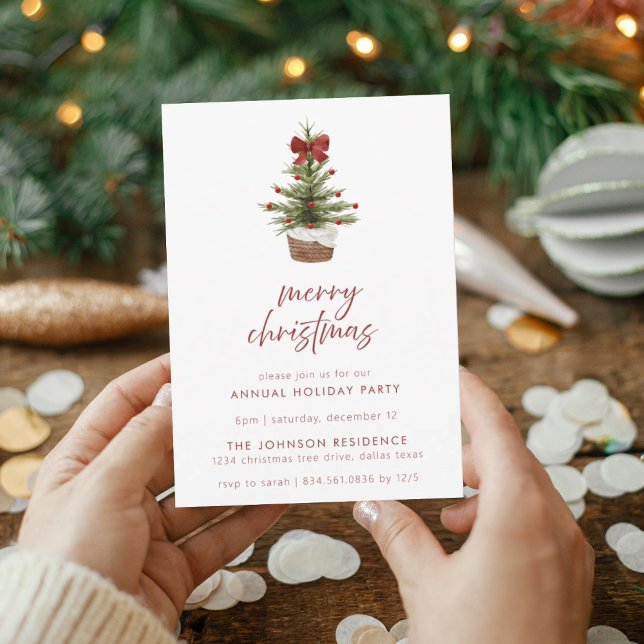 Invitación Fiesta de la Fiesta Rusa de Árbol de Navidad (Subido por el creador)