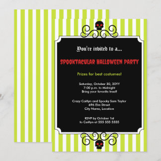 Invitación Fiesta de la Gala de Halloween