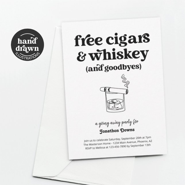 Invitación Fiesta De La Gratuidad De Los Cigarros Y Whiskey (Subido por el creador)