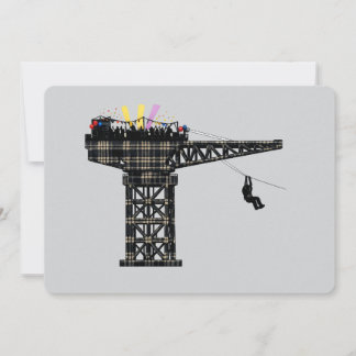 Invitación Fiesta de la grúa Finnieston Crane humor escocés r