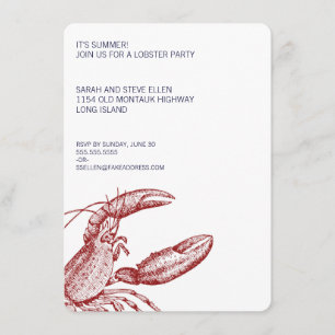 Invitación Fiesta de la langosta