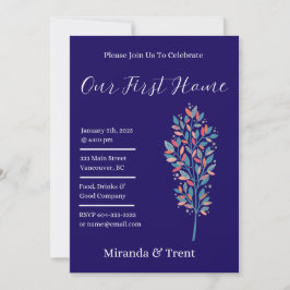 Invitación Fiesta de la Marina Azul de la Marina Moderna