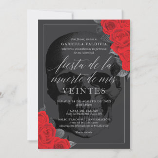 Invitación Fiesta de la Muerte de mis Veintes
