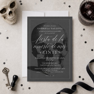 Invitación Fiesta de la Muerte de mis Veintes Party