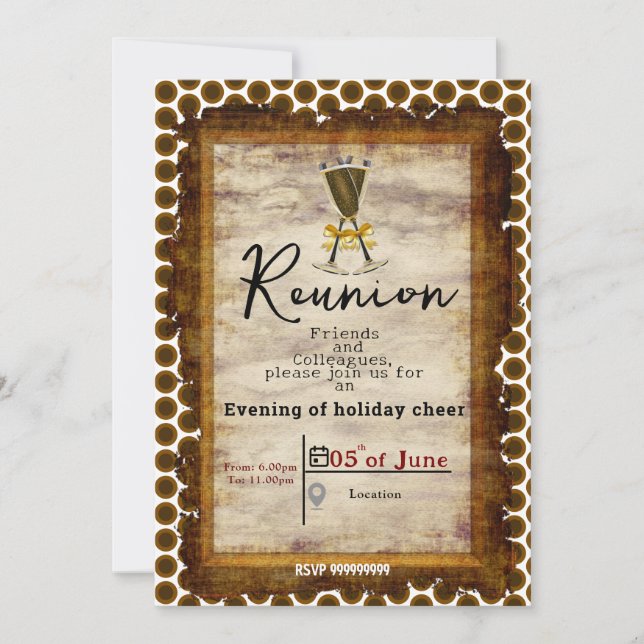 Invitación Fiesta de la noche (Anverso)