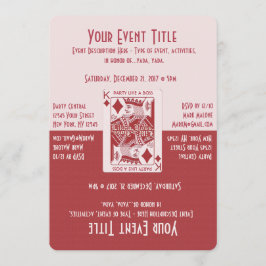 Invitación Fiesta de la Noche del Juego Divertido