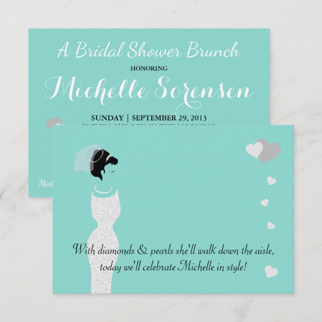 Invitación Fiesta de la novia y la soltera (Anverso / Reverso)