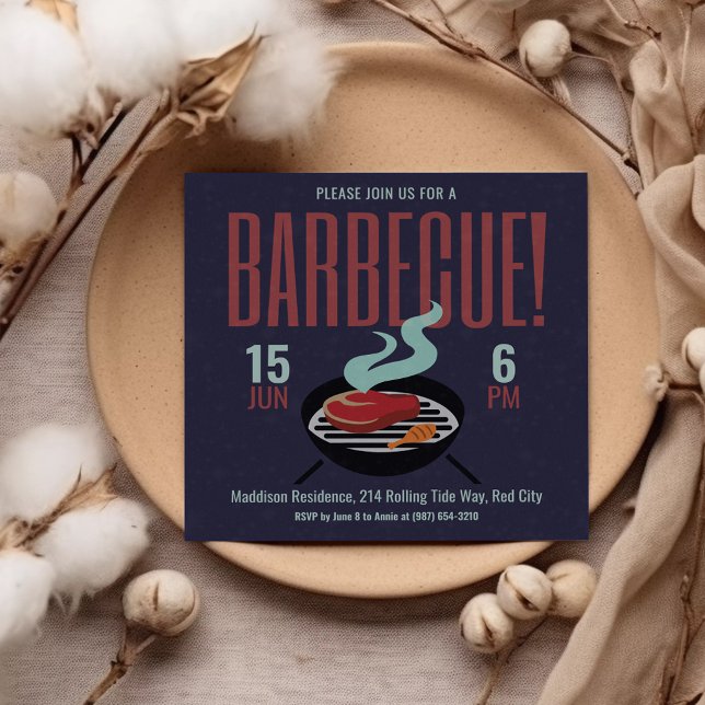 Invitación Fiesta de la parrilla de cocina (Subido por el creador)