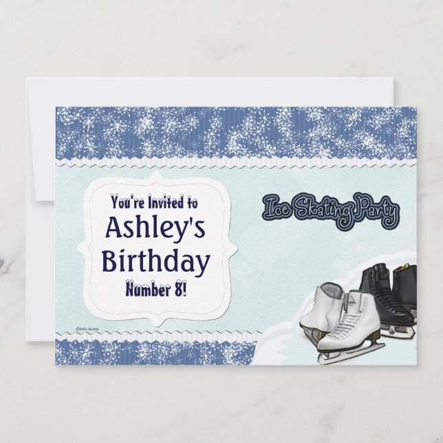 Invitación Fiesta de la piel azul (Anverso)