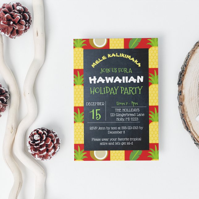Invitación Fiesta de la piña tropical hawaiana (Subido por el creador)