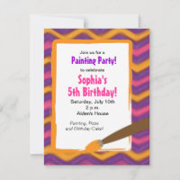 Fiesta de la pintura para el cumpleaños del Chica
