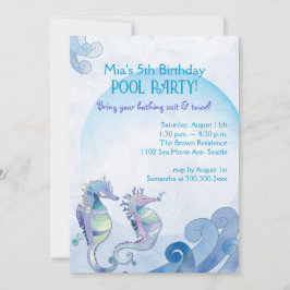 Invitación Fiesta de la piscina de cumpleaños de verano
