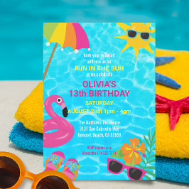 Invitación Fiesta de la piscina de diversión de verano Cumple