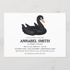 Invitación Fiesta de la piscina de natalidad de planta de cis