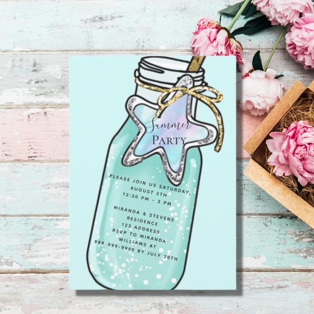 Invitación Fiesta de la piscina de playa de verano (Subido por el creador)