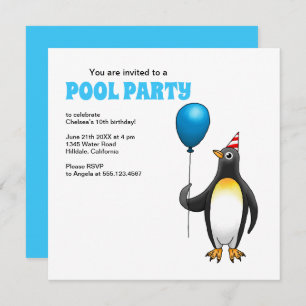 Invitación Fiesta de la piscina de verano Cumpleaños