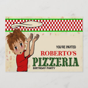 Invitación Fiesta de la pizzería de Roberto