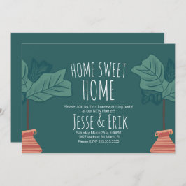 Invitación Fiesta de la planta moderna Fiddle Fig Tree