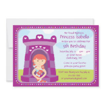 Fiesta de la princesa cumpleaños del personalizado