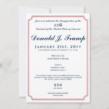 fiesta de la toma de mando del presidente Donald T