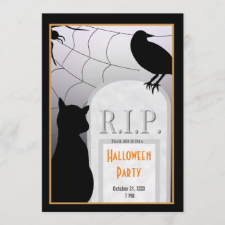 Invitación Fiesta de la tumba de Halloween invita