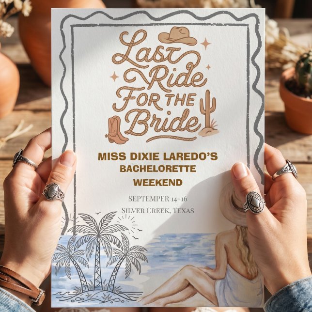 Invitación Fiesta de la última semana de soltera clásica mode (Subido por el creador)