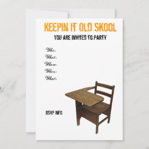 Invitación Fiesta de la vieja escuela