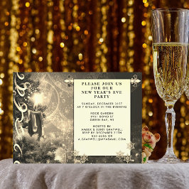 Invitación Fiesta de la víspera de Año Nuevo de temporada ant