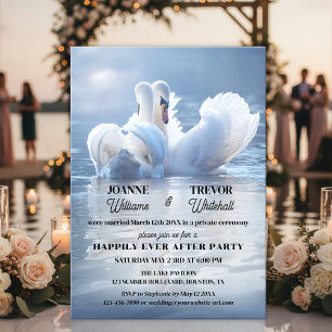 Invitación Fiesta de Lago de los Cisnes Felices para Siempre