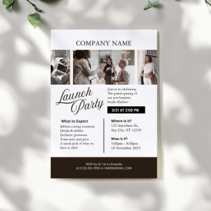 Invitación Fiesta de lanzamiento de la empresa profesional en