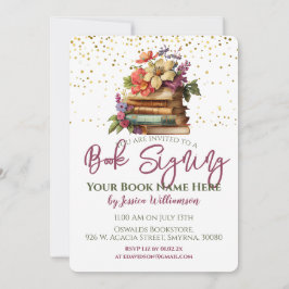 Invitación Fiesta de lanzamiento del lanzamiento de la firma 