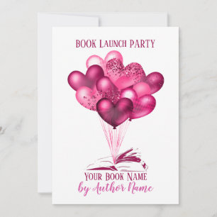 Invitación Fiesta de lanzamiento del libro Romance